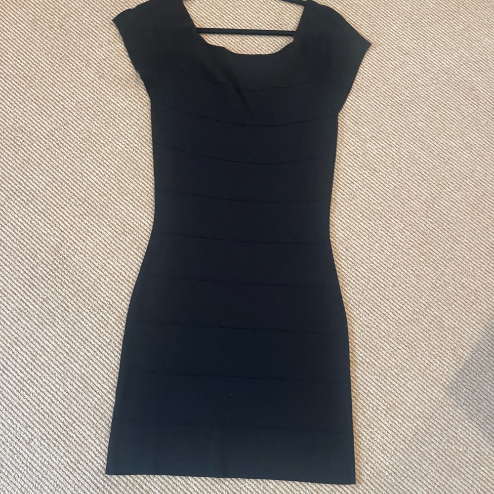 Max Studio Black Sleeveless Sheath Mini Dress